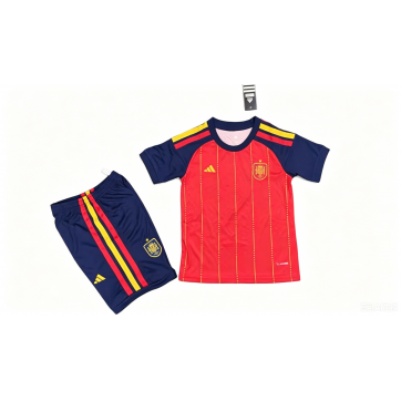 Kids Spain Home Jersey Kit World Cup 2026