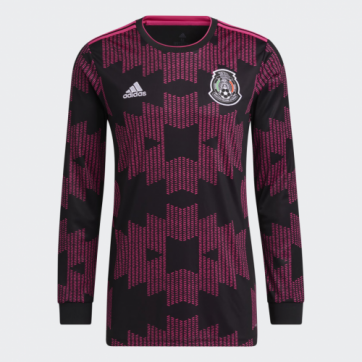 Mexico Soccer Jersey Home Long Sleeve Replica 2021