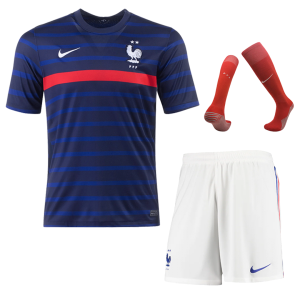 France Soccer Jersey Home Whole Kit (Shirt+Short+Socks) Replica 2021 France Soccer Jersey Home Whole Kit (Shirt+Short+Socks) Replica 2021