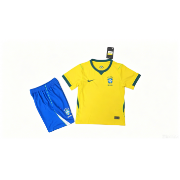 Kids Brazil Home Jersey Kit World Cup 2026