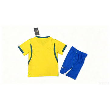 Kids Brazil Home Jersey Kit World Cup 2026